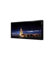 Kız Kulesi Gece Çerçeveli Mdf Tablo