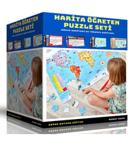 Harita Öğreten Puzzle Seti (4 Süper Kutu)