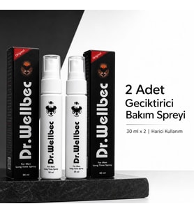 Dr. Wellbec Erkek Bakım Spreyi 30 ml 2 Adet