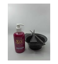 Su Bazlı Saç Boyası Pembe 250 ml + Boya Kabı Seti