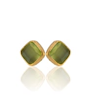 Kadir Jewellery 22 Ayar Altın Kaplama Kadın Minimal Küpe -El İşçiliği Ve Hipoalerjenik Küpe