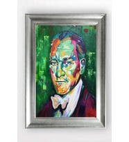 Gümüş Çerçeveli Atatürk Tablo cv869
