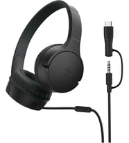 Belkin Soundform Mini Kids Kablolu Kulaklık (Siyah) – Usb-C + 3,5 Mm Adaptör, Dahili Mikrofon, 85 Db