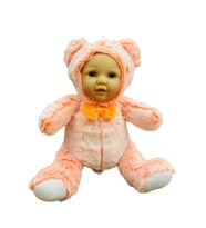 Bebek Yüzlü Peluş Ayı 45 Cm Turuncu (Karışık)
