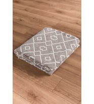 Arya Vl Çift Taraflı,katlanabilir,yıkanabilir,yüksek Kalite Pamuk Salon,oturma Odası,balkon Kilim (Krem)
