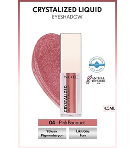Kristal Işıltılı Likit Göz Farı - 04 Pink Bouquet