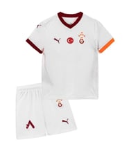Galatasaray Orijinal Lisanslı 24-25 Sarı - Kırmızı 5 Yıldızlı Çocuk Forma Set (Beyaz)