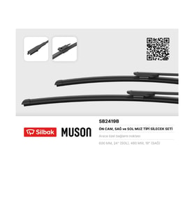 SİLECEK SÜPÜRGESİ 600/480mm (MUZ TİPİ) AUDI A3 04- SPORTBACK 04> -BMW 4-SERIES COUPE (G22-G23) 07-2