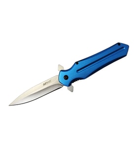 Mtech 4224 Mavi Kamp Çakı 21cm- Yarı Otomatik, Kemerlikli