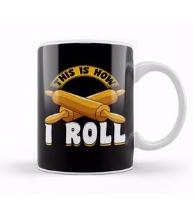 Cute & Funny This Is How I Roll Hamster Kupa Bardak Porselen