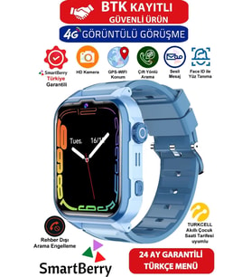 Çocuk Takip Saati, Z50 Görüntülü Görüşme, GPS, Wi-Fi, Konum, Gizli Dinleme, Simli