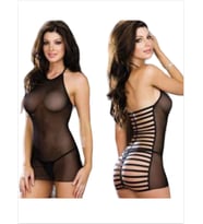 Fantezi Siyah Transparan Tül Çekici Babydoll Gecelik – iyimor