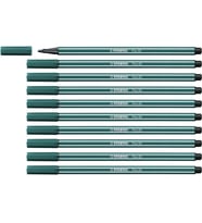 Stabilo Keçe Uçlu Boya Kalemi 1 MM Turkuaz Yeşili Keçeli Kalem (10 Lu Paket) (Karışık)