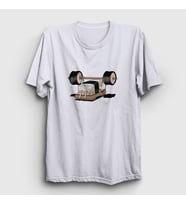 Presmono Unisex Beyaz Gym Fitness Vücut Gelistirme Sushi T-Shirt 509293tt (Beyaz)