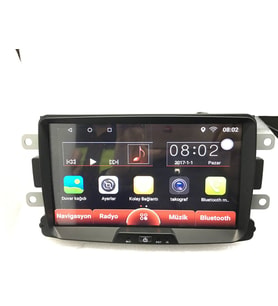 DACİA 8'' CARPLAY+AND.AUTO NAVİGASYON DVD USB BT KAMERA