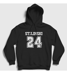 Presmono Unisex Beyaz Stiles Stilinski Dizi Teen Wolf Kapüşonlu Sweatshirt 341037tt (Siyah)