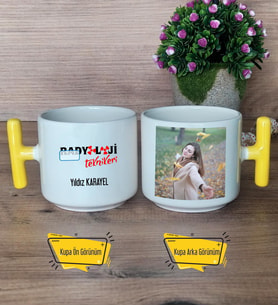 Radyoloji Teknikeri Kupa Bardak Fotoğraflı T Sarı Kulplu Radyoloji Teknikerine Hediye