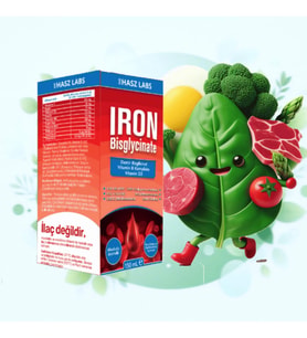 Hasz Labs Iron Bisglicinate & Vitamin B Kompleks Şurup