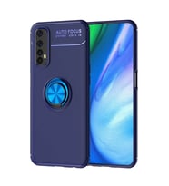 Realme 7 Kılıf Range Yüzüklü Silikon - Mavi