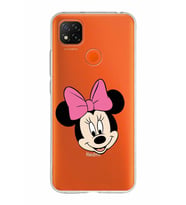 Xiaomi Redmi 9C Uyumlu Kapak Minnie Mouse Tasarımlı Şeffaf Silikon Kılıf