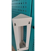 Üçgen Açılı Diyafon, Zil Paneli, Metal Yön Çevirme ve Koruma Kutusu, Bej - (W:120 x H:350 x D:120 mm)