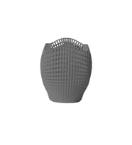 Kuru Kafa Kalemlik - 3D Baskı Modern Tasarım Masaüstü Organizer HEDİYELİK (Tatlı Gri)