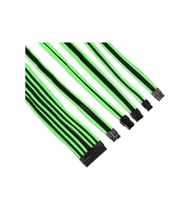 THERMALTAKE TtMod AC-034-CN1NAN-A1 Yeşil/Siyah Power Supply Sleeved Kablo Seti (16 AWG)