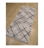 HALIMARKA HALIMARKA K-TKY TK001M GRİ MAVİ MODERN HALI YOLLUK 97X200 CM