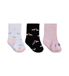 Civil Baby Unicorn 3'lü 6- Bebek Kız Çorap Set - Standart