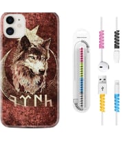 Apple iPhone 11 12 13 Mini Kılıf Kablo Koruma Spiral Silikon Göktürk 3 1412