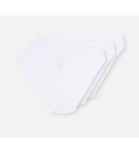 3 lü Paket Dagi Bayan Klasik Slip Külot 5113KC (Beyaz)