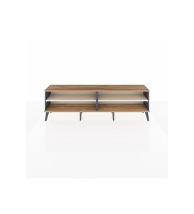 Arges TV Ünitesi 2 Raflı  176x30x51 Antrasit-Çam/Aytaşı