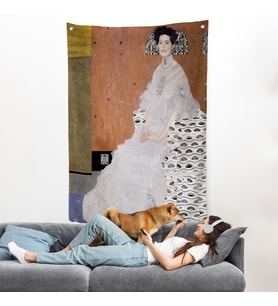 Gustav Klimt Fritza Riedler'in Portresi Duvar Örtüsü-7340