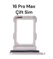 iPhone 16 Pro Max Sim Çekmecesi Sim Kart Yuvası Çift ve Tek Sim İçin