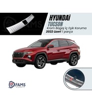 Hyundai Tucson Krom Bagaj İç Eşik Koruma 2022 üzeri P.Çelik (Taşlı)