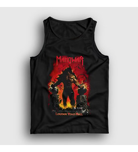 Presmono Unisex Siyah Louder Than Hell Manowar Atlet 64123tt