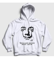 Presmono Unisex Beyaz God Ressam Painter Salvador Dali Kapüşonlu Sweatshirt 430830tt