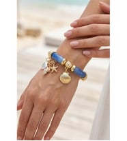 AKRİLİK TASARIM CHARM LASTİK BİLEKLİK