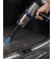 Taşınabilir Oto Süpürge 220W Turbo Güçlü Metal HEPA Filtreli Kablosuz Süpürge