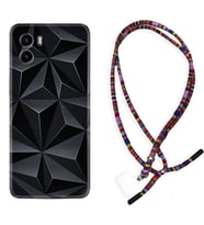 Vivo Y15S Y32 Y33S Y51 Y53S Kılıf Boyun Asklı Rasta Silikon Prizmalar 1782
