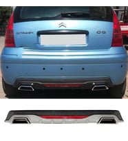 Peugeot 407 Gri Difüzör Difizör Kare Egzoz Görünüm Reflektörlü