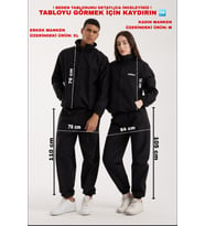 Unisex (Kadın-Erkek) Klasik Model Termal Sauna Eşofman Takımı Terleme eşofmanı (Lacivert)