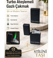 Pürmüz Ateşleme Siyah Kasa Kişiye Özel Çakmak