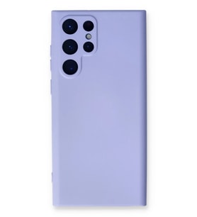 Galaxy S23 Ultra Kılıf Nano içi Kadife Silikon - Lila
