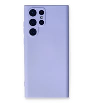 Galaxy S23 Ultra Kılıf Nano içi Kadife Silikon - Lila