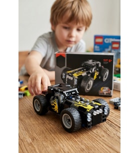 Eğitici 177 Parça Çek-Bırak Motorlu Siyah Arazi Aracı Yapım Seti (6+ Yaş Çocuk Oyuncak)