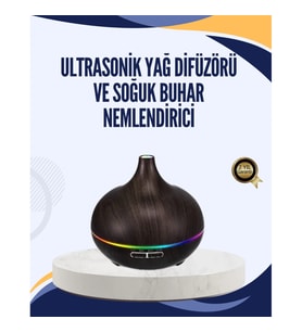 Mey İthalat® LED Işıklı Sessiz Çalışan Soğuk Buhar Nemlendirici