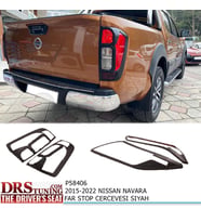 Nissan Navara 2016 Sonrası Far ve Stop Kaplama Siyah