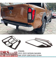Nissan Navara 2016 Sonrası Far ve Stop Kaplama Siyah
