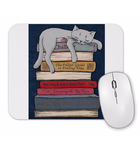 Kitap Okuyan Kedi Cats Mouse Pad